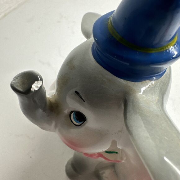 Vintage Walt Disney Porcelain Dumbo Figurine Gift Baby Room Decor - Picture 4 of 14